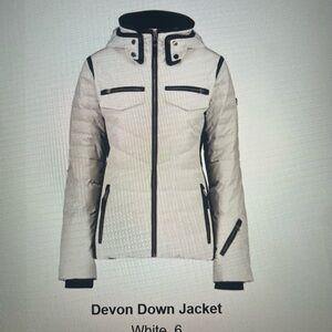 Obermeyer Devon Down Jacket Women's Winter Jacket, White, W6